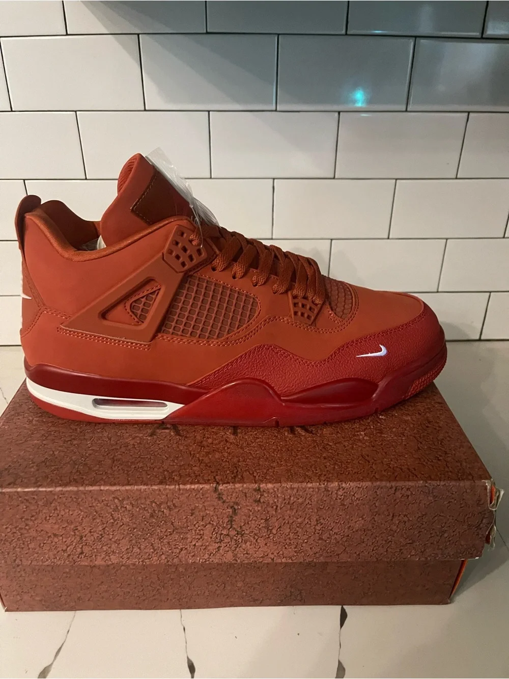Men’s Retro 4 Brick By Brick Size 14.